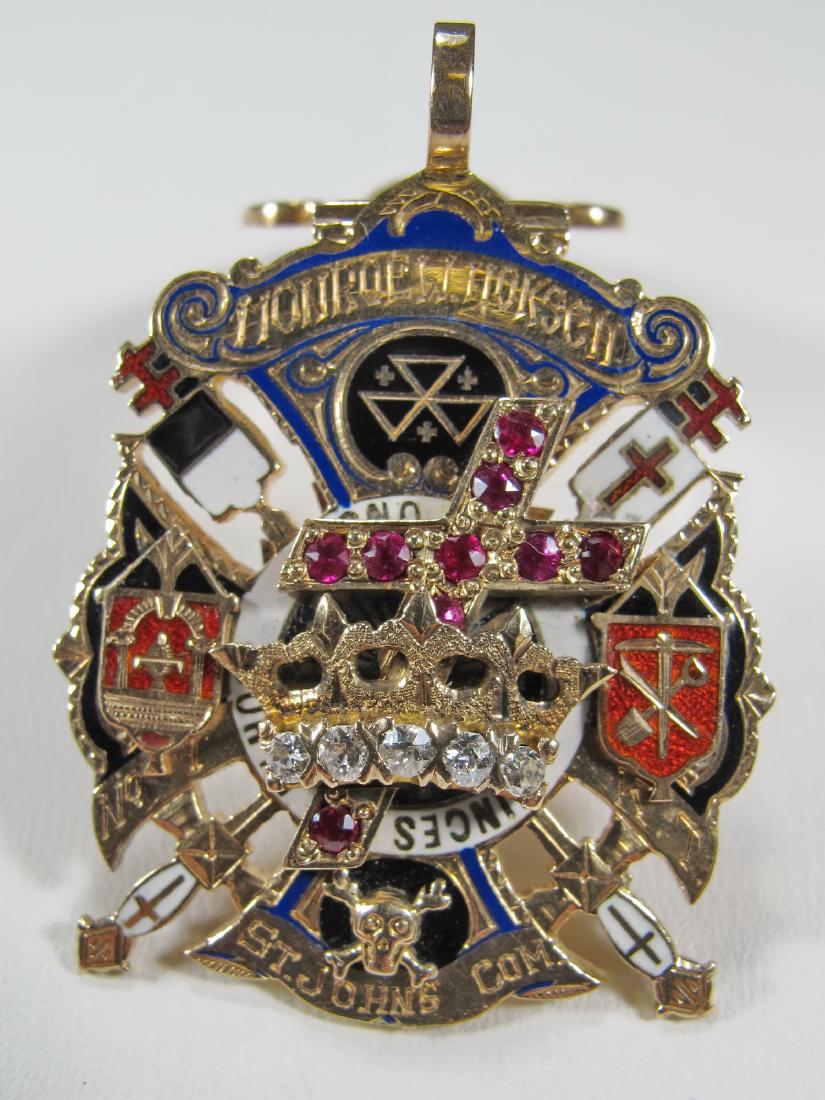 Antique Masonic 12K gold Scottish Rite 32nd. degree (1 of 7)