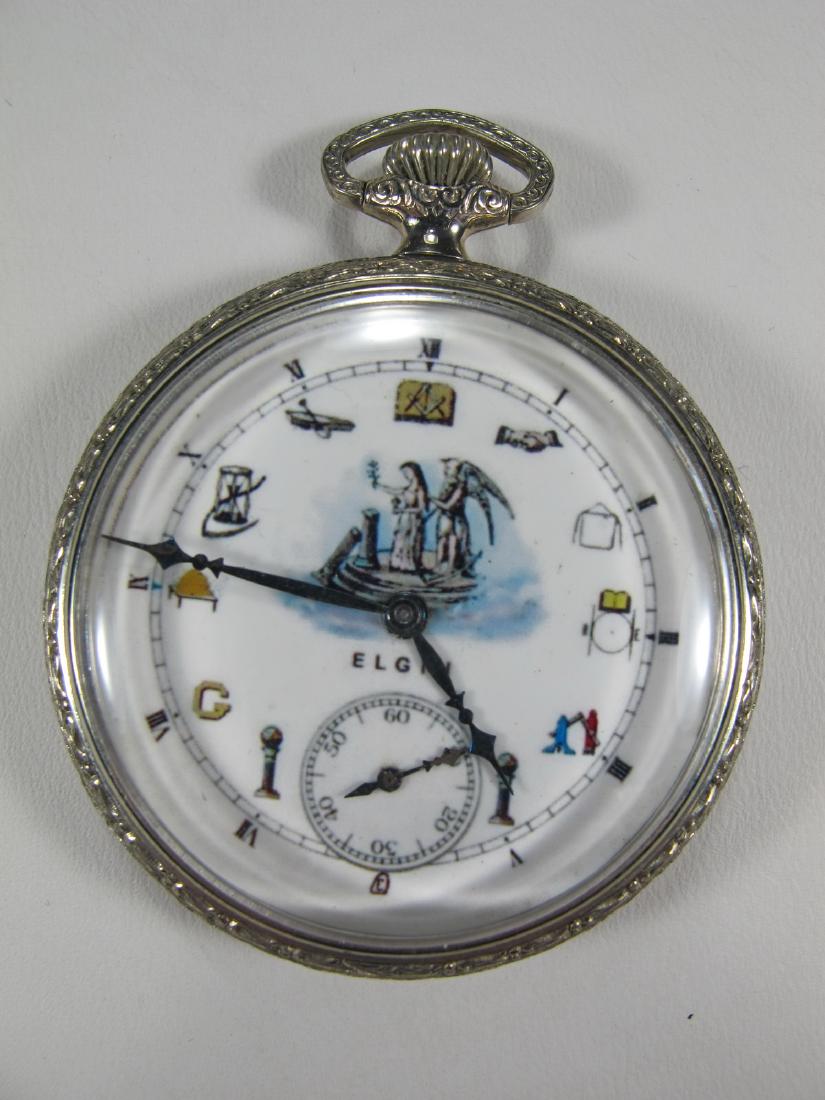 Masonic Elgin Natl. Watch Co. U.S.A. pocket watch (1 of 7)