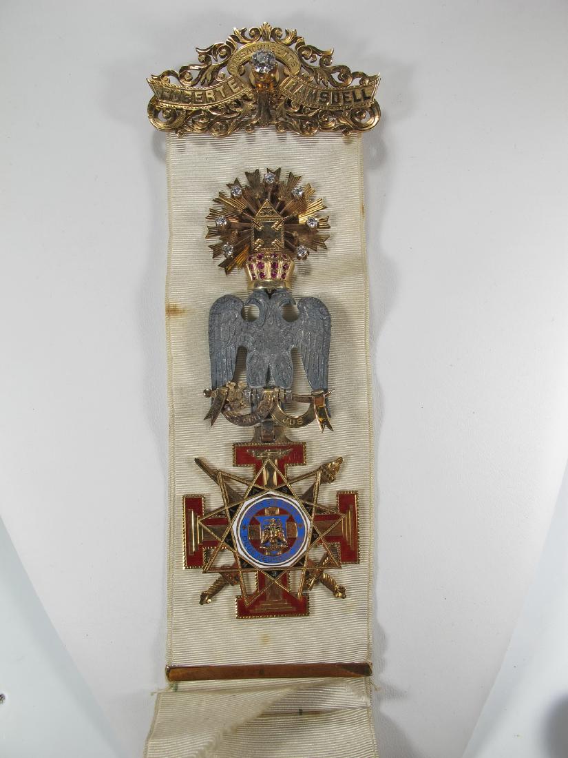 Antique Masonic 14K gold Scottish Rite 33rd Degree (1 of 9)