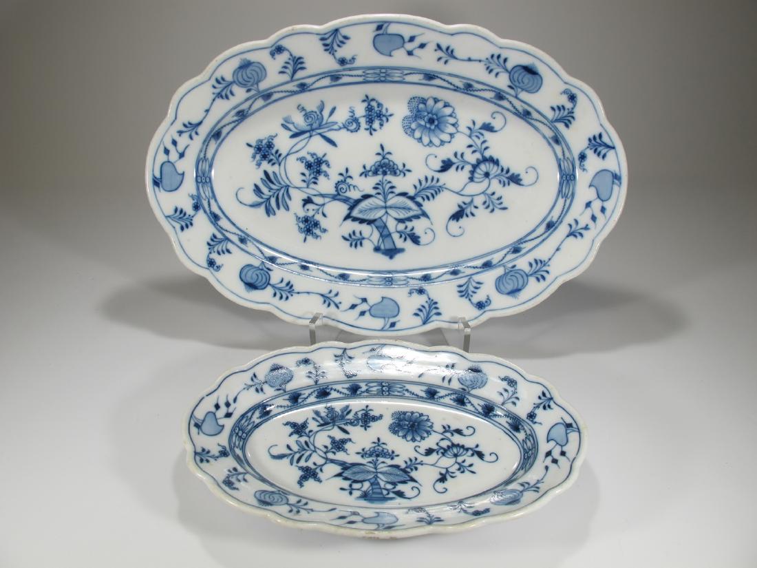 2 Vintage German Meissen porcelain trays (1 of 6)