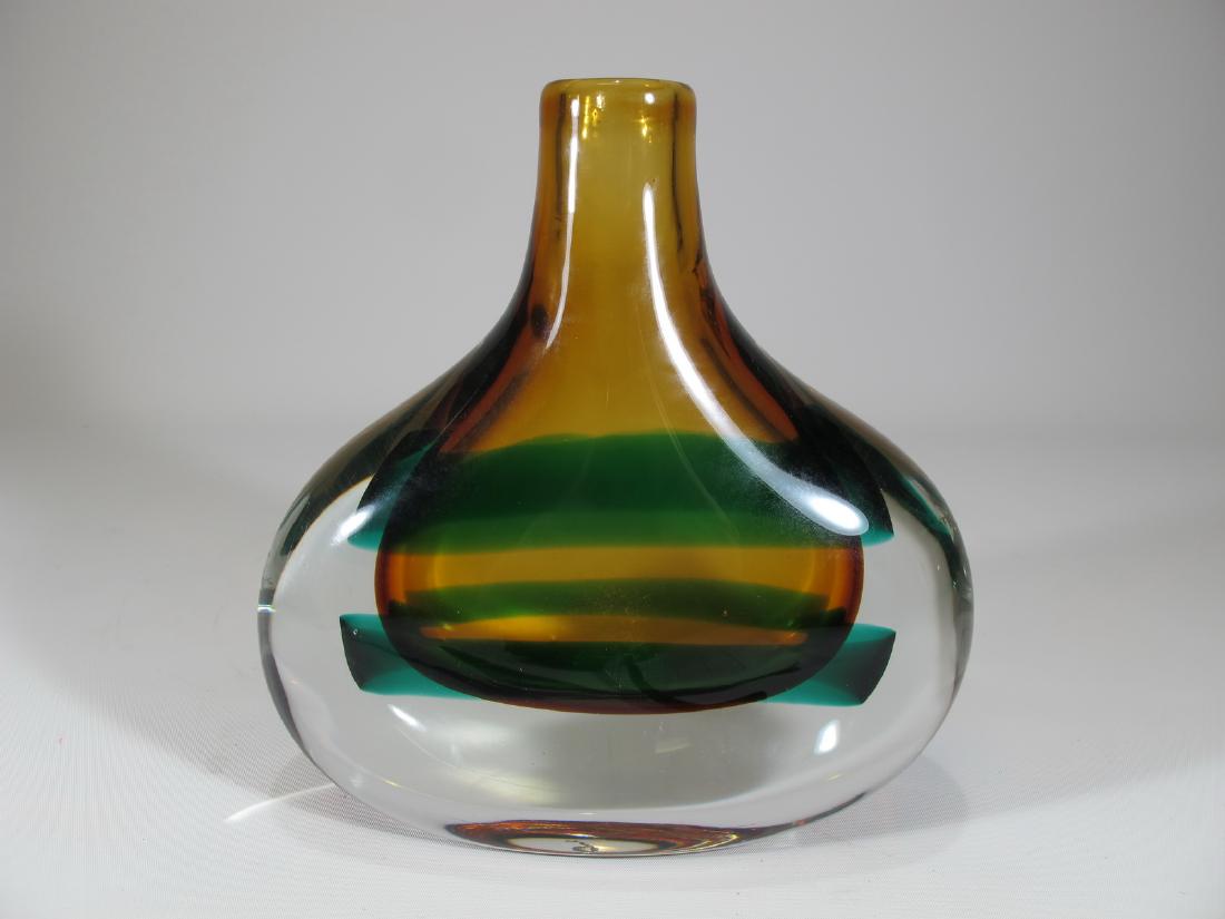 Vintage Italian Murano glass vase, signed (1 of 6)