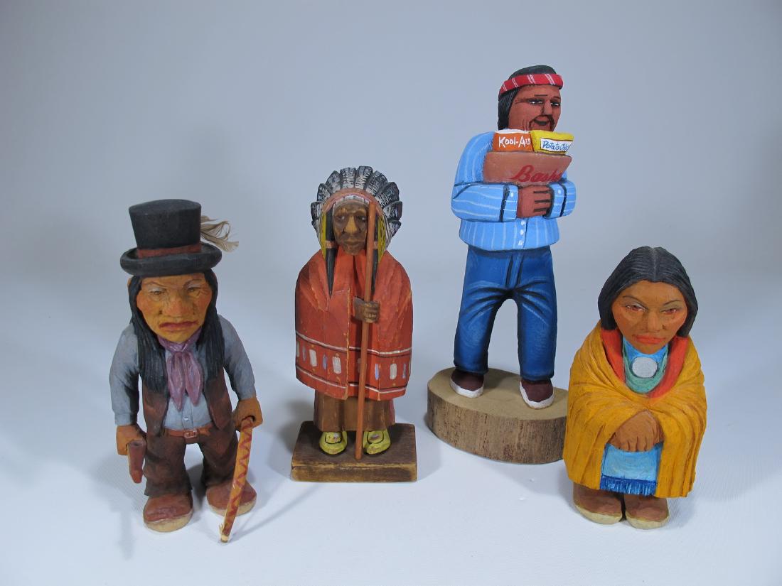 Cecil Wakefield, Santa Fe artist wood carved Indian (1 of 10)