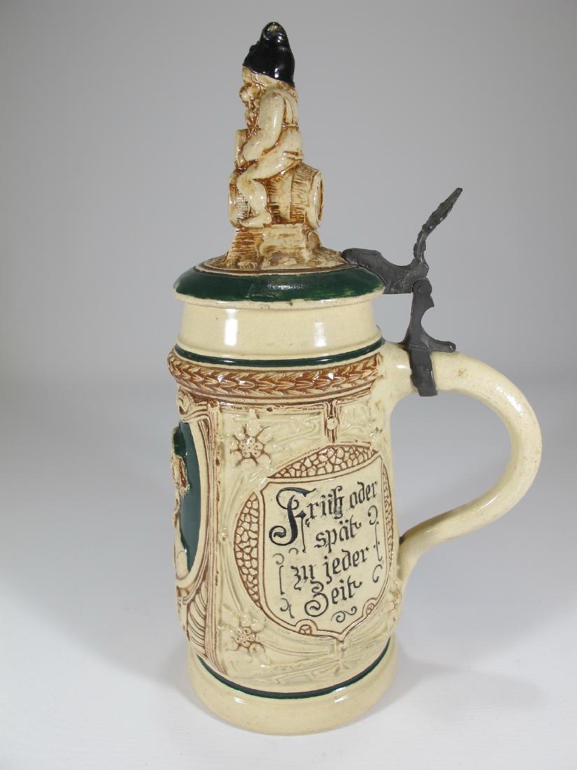 Vintage German ceramic & pewter stein (1 of 6)