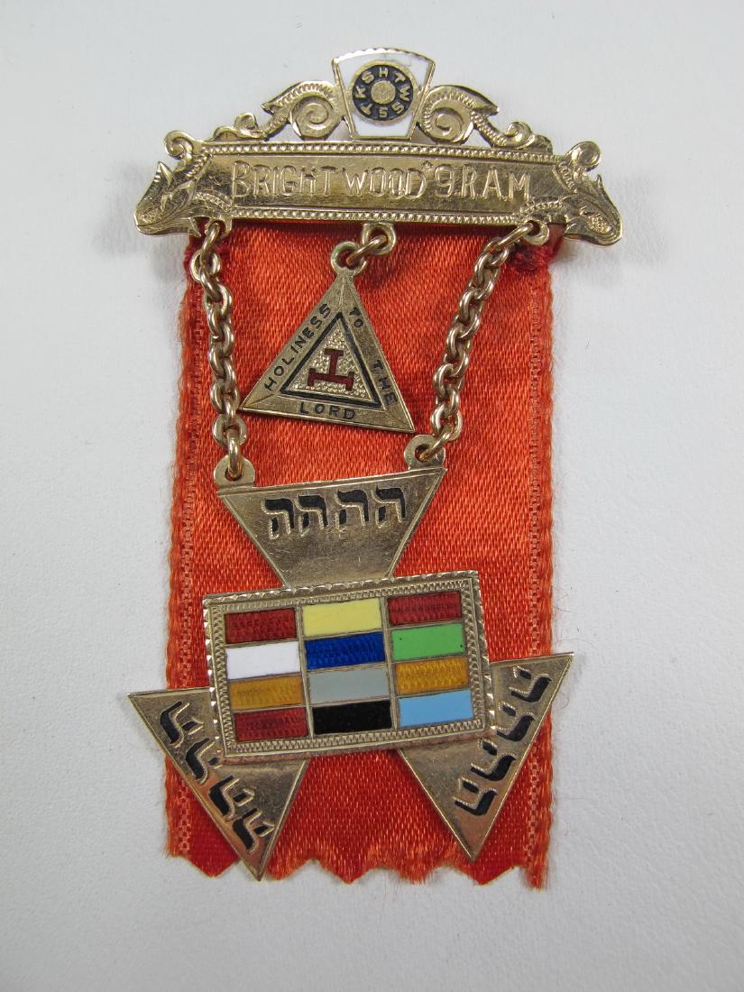 Masonic 10K gold Royal Arch High Priest jewel (1 of 5)