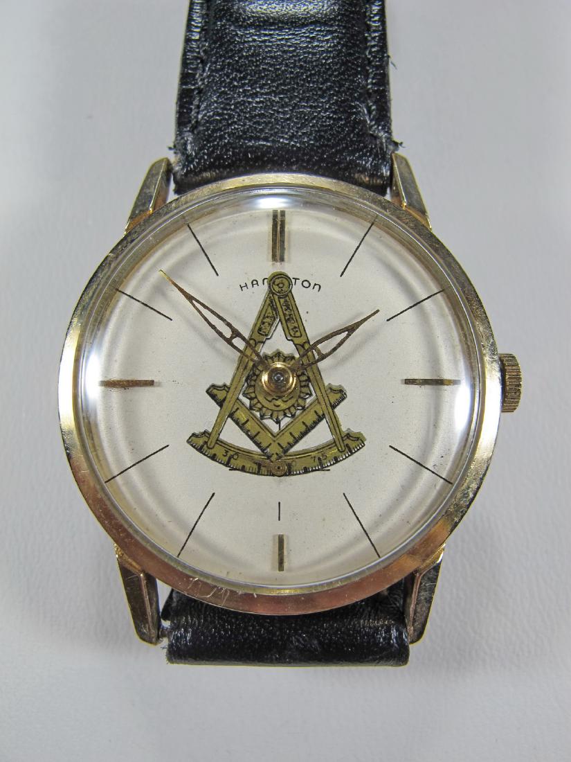 Vintage Hamilton Masonic men's wrist watch (1 of 7)