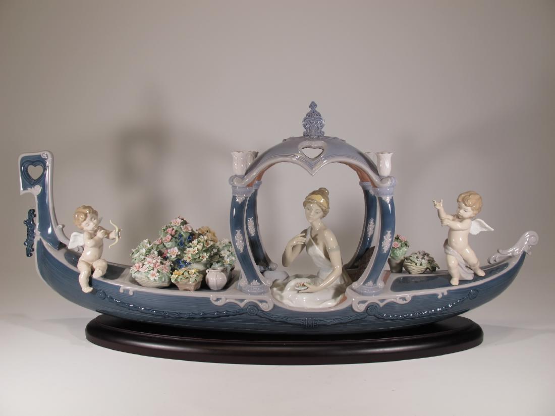 Lladro Gondola of Love goddess Sculpture. Limited (1 of 12)