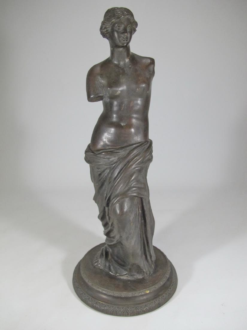 Signed C. Sommer, Napoli Venus of Milo sculpture: Signed C. Sommer, Napoli Venus of Milo sculpture. 13 3/4 in H x 5 7/8 in W. Shipping in USA or International please contact both UPS stores for quote: James Lawrence, UPS Store 4356, 954-463-0444, Flo