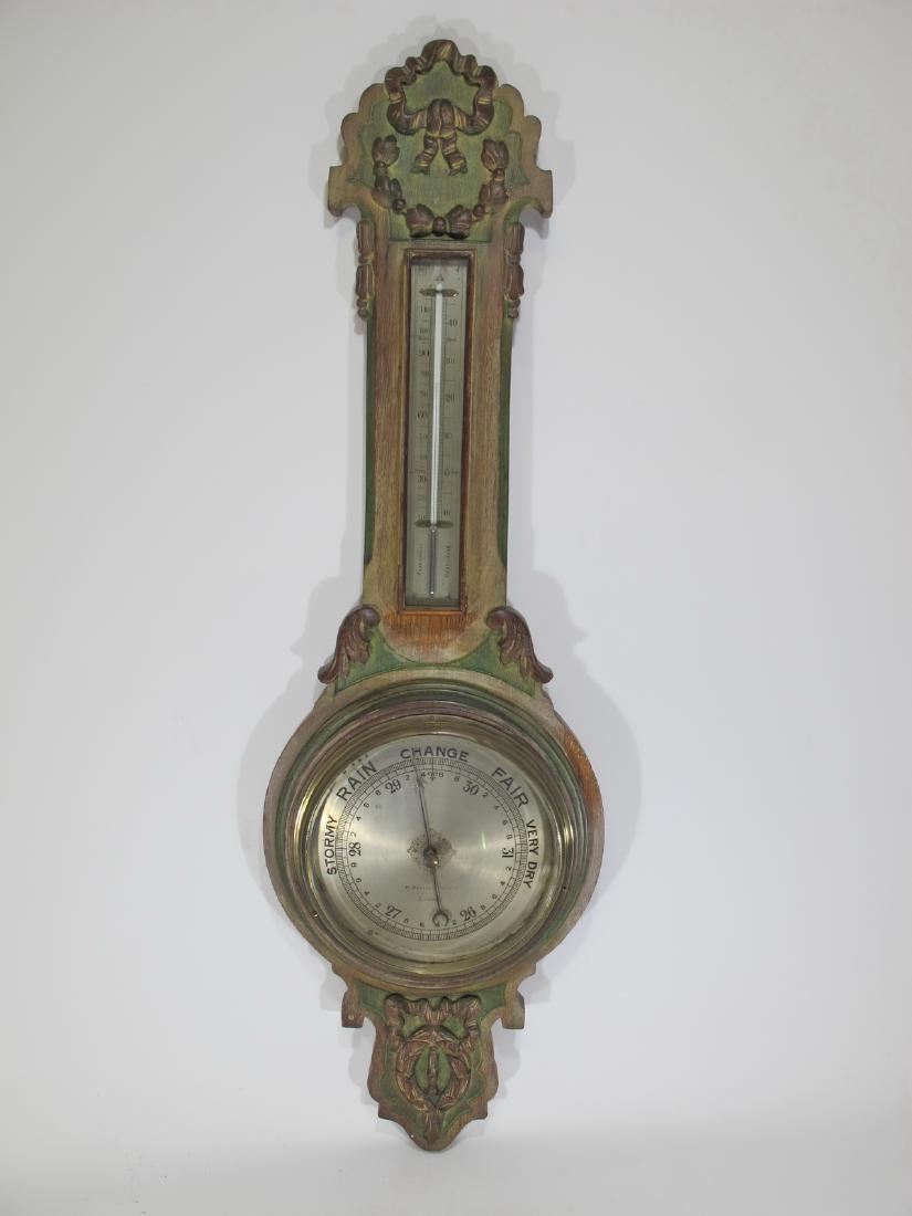 W. Watson & Sons, London barometer & thermometer (1 of 6)