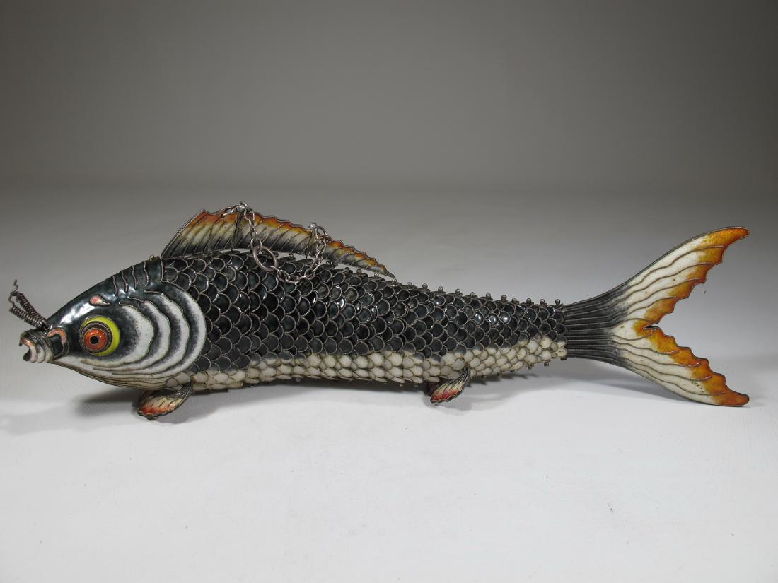 Antique Chinese Export huge filigree silver & enamel (1 of 10)