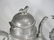 Antique Chinese pair of large pewter teapots - 4