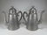 Antique Chinese pair of large pewter teapots - 7