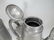 Antique Chinese pair of large pewter teapots - 9