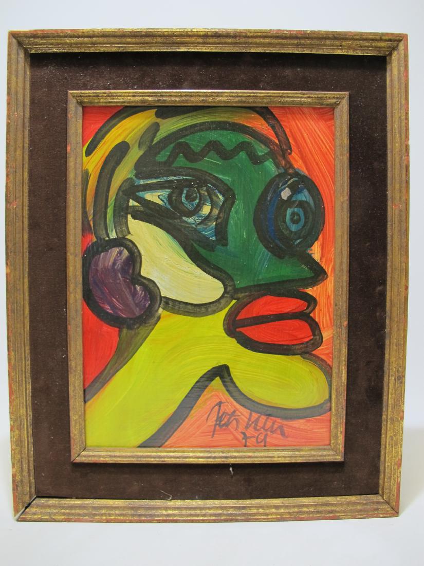 Peter Robert KEIL (1942) German artist painting: Peter Robert KEIL (1942) German artist painting, dated 1979. 17 3/8 in H x 14 3/8 in W. Shipping in USA or International please contact for quote: James Lawrence UPS Store 4356 - 954-463-0444 FloridaU