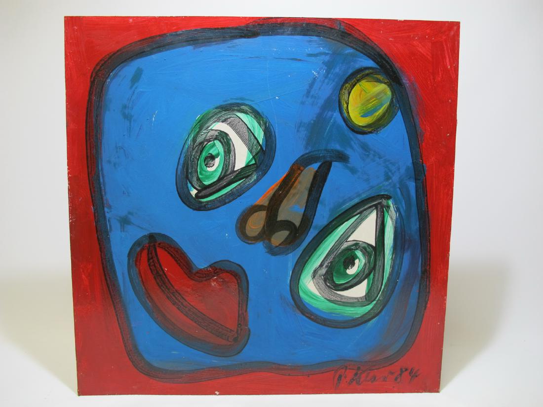 Peter Robert KEIL (1942) German artist painting: Peter Robert KEIL (1942) German artist painting, dated 1984. 24 in H x 23 3/4 in W. Shipping in USA or International please contact for quote: James Lawrence UPS Store 4356 - 954-463-0444 FloridaUPS@g