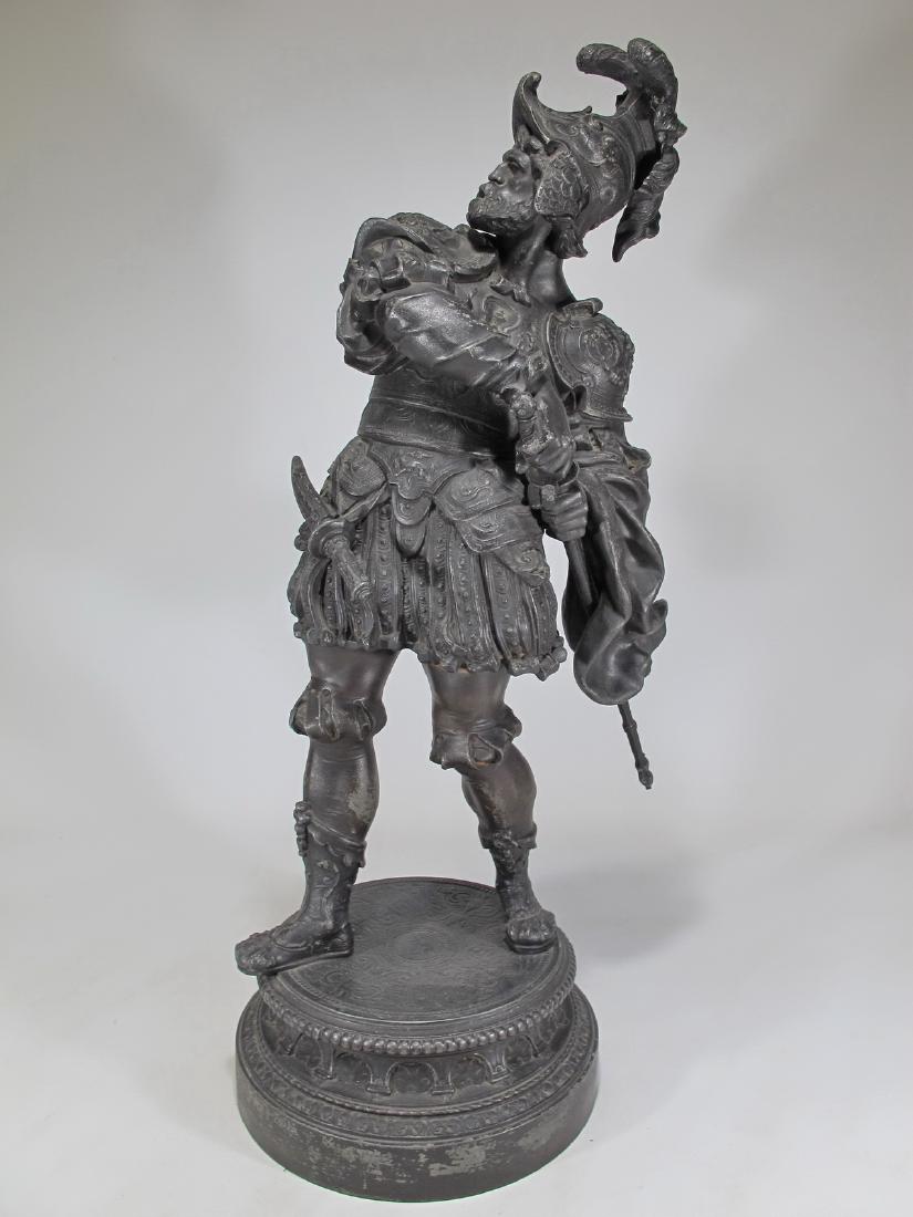 Antique European spelter soldier statue (1 of 14)
