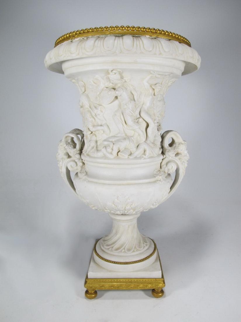 Antique French Sevres bisque & bronze urn (1 of 9)