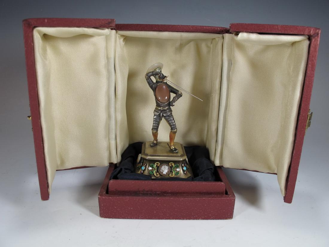 Don Qixote silver, agate, turquoise, malachite, enamel (1 of 10)