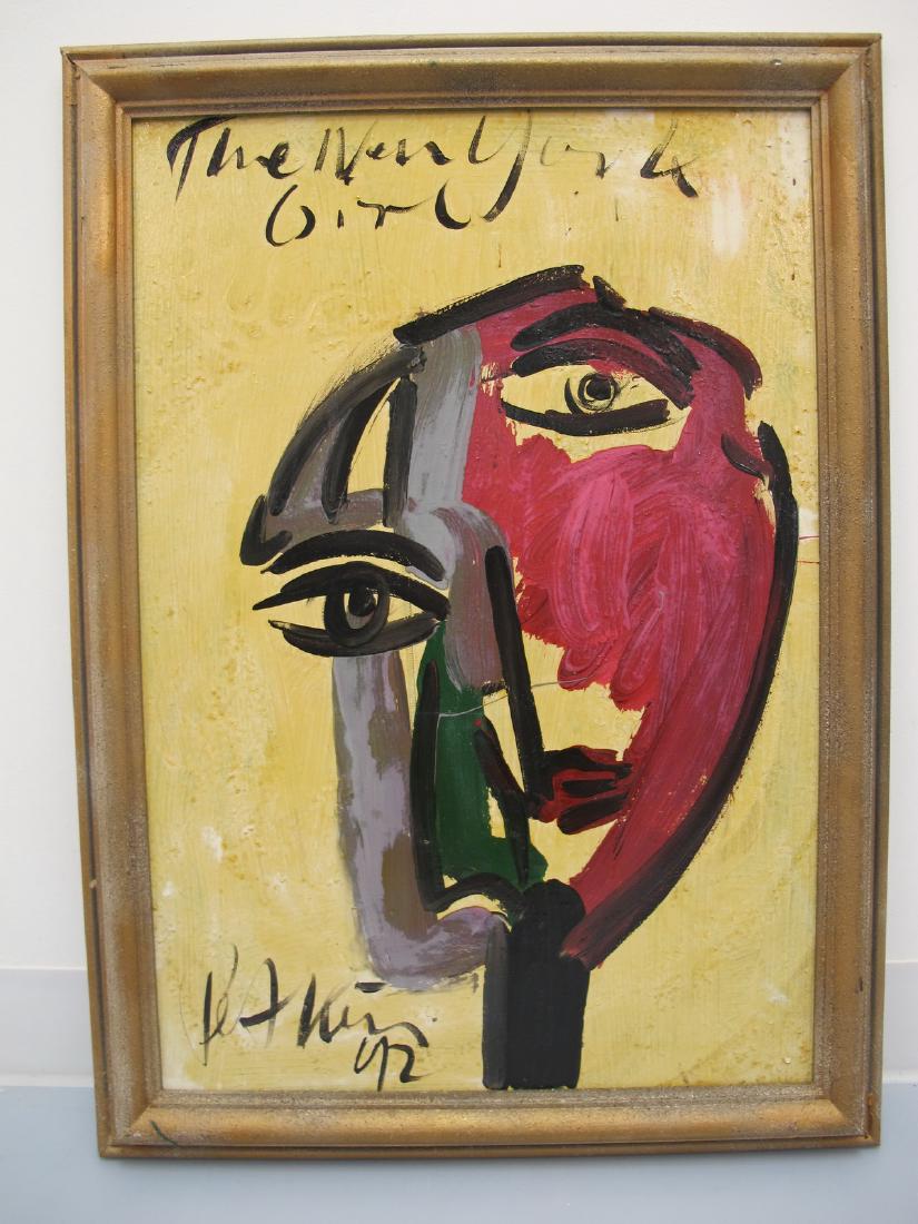 Peter Robert KEIL (1942) painting, dated 1992, Berlin: Peter Robert KEIL (1942) painting, dated 1992, Berlin. 29 7/8 in H x 21 1/4 in W including frame, 26 in H x 18 in W without frame. Shipping in USA or International please contact for quote both UPS st