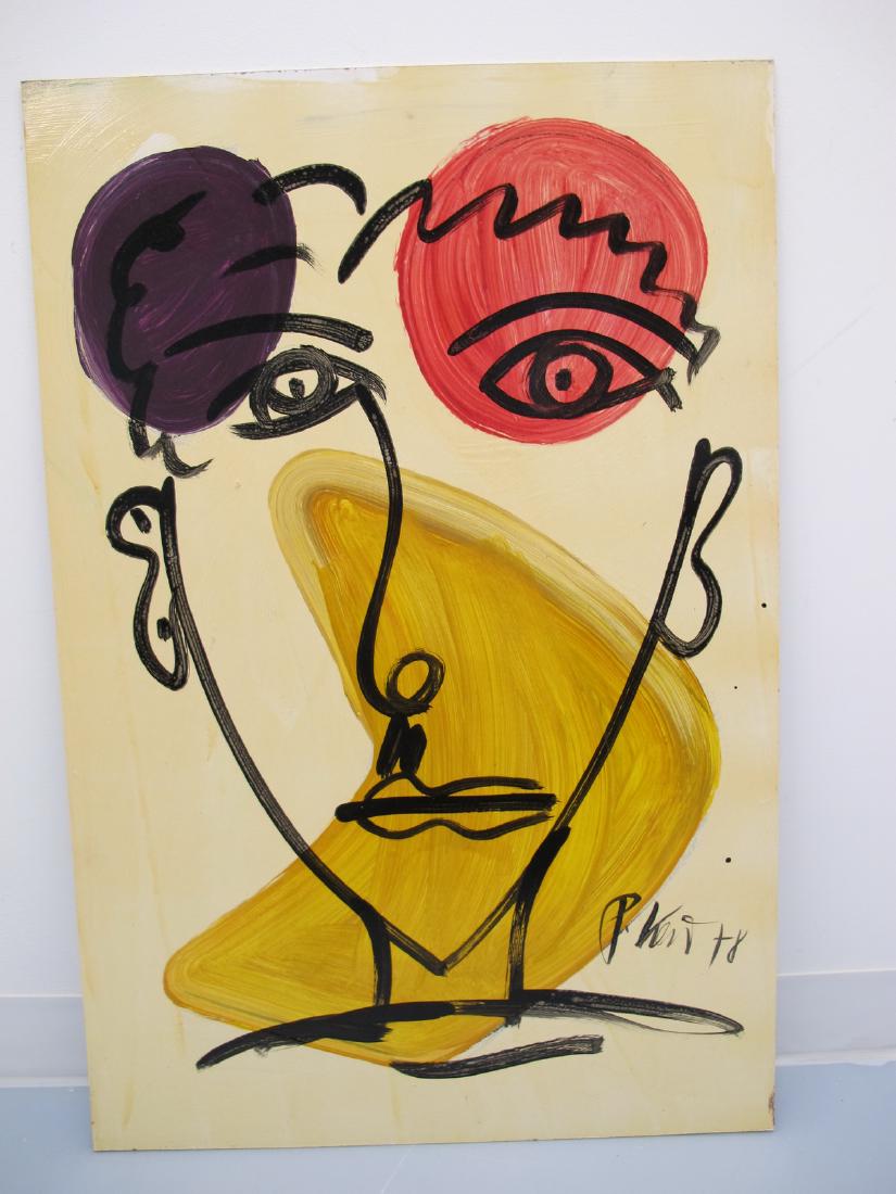 Peter Robert KEIL (1942) painting, dated 1978: Peter Robert KEIL (1942) painting, dated 1978. 36 in h x 24 in W. Shipping in USA or International please contact for quote both UPS stores: 1) : James Lawrence UPS Store 4356 - 954-463-0444 FloridaUP