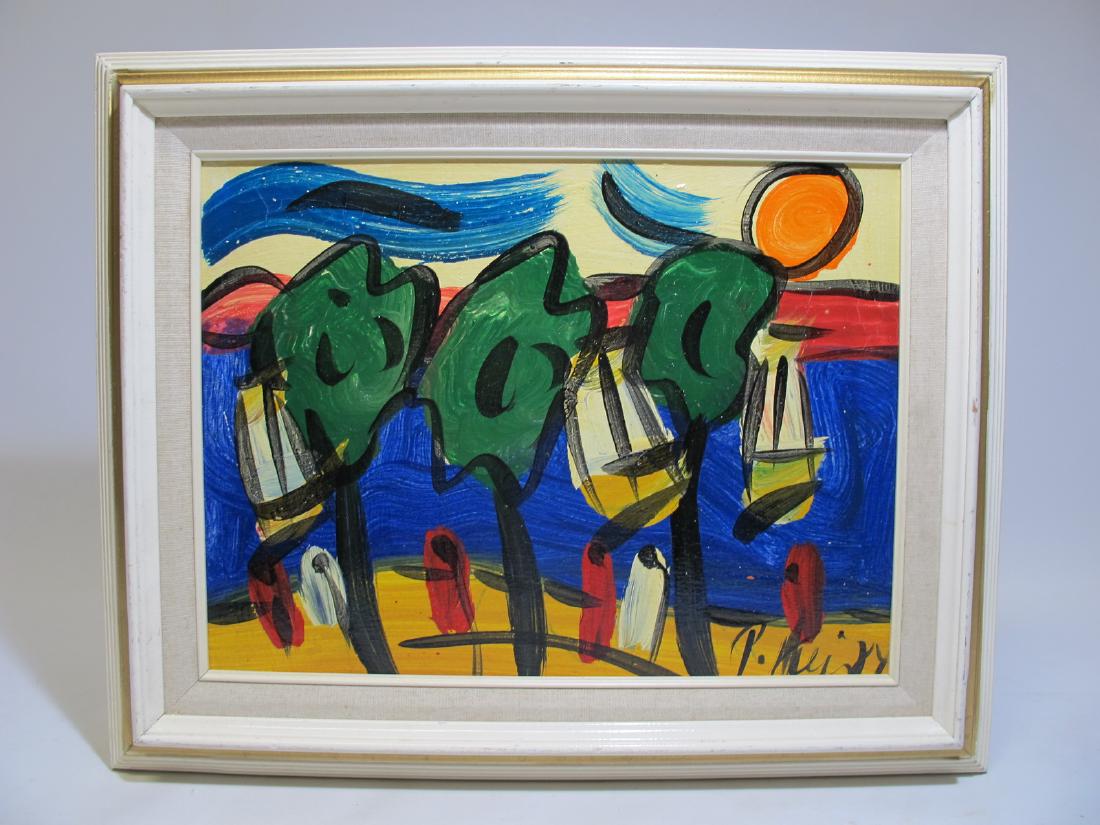 Peter Robert KEIL (1942) painting, dated 1984: Peter Robert KEIL (1942) painting, dated 1984. 16 5/8 in H x 20 5/8 in W including frame. 11 in H x 15 in W without frame. Shipping in USA or International please contact for quote both UPS stores: 1)