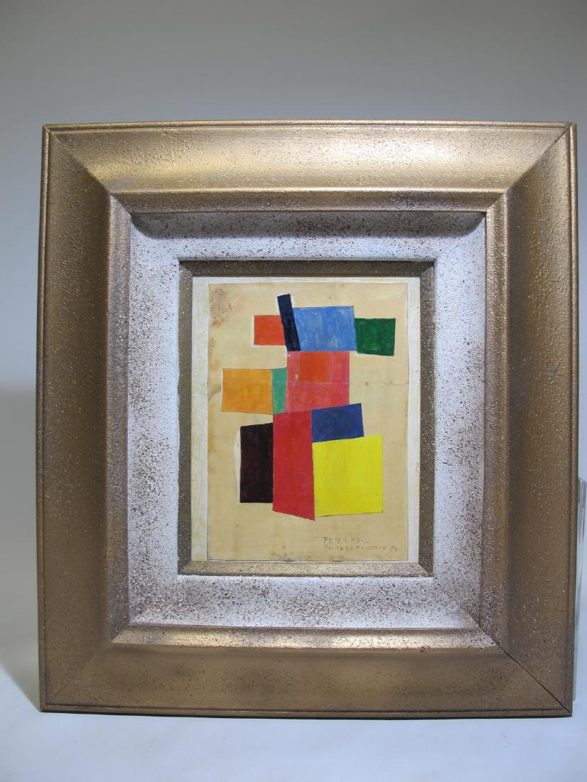 Peter Robert KEIL (1942) painting, dated 1959: Peter Robert KEIL (1942) painting, dated 1959 in Palma de Mallorca. 20 in H x 18 in W including frame, 10 in H x 8 in W without frame. Shipping in USA or International please contact for quote both UP
