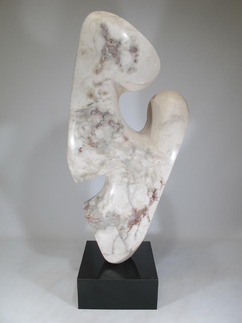 Signed GROSS Modern Art sculpture: Signed GROSS Modern Art sculpture, looks alabaster or simillar. 32 in H x 13 in W x 9 in D including base. Shipping in USA or International please contact for quote both UPS stores: 1) : James Lawrenc