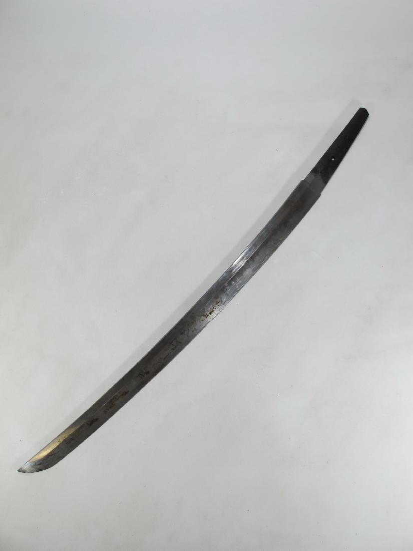 Antique Japanese Katana sword without handle, signed: Antique Japanese Katana sword without handle, signed. 23 1/4 in long. Shipping in USA or International please contact for quote both UPS stores: 1) : James Lawrence UPS Store 4356 - 954-463-0444 Flori