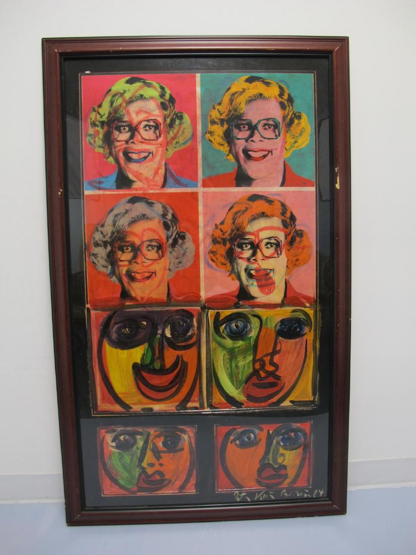 Peter Robert KEIL (1942) German painting dated 1985: Peter Robert KEIL (1942) German painting dated 1985. 53 in H x 32 in W frame included. Shipping in USA or International please contact for quote both UPS stores: 1) : James Lawrence UPS Store 4356 - 9
