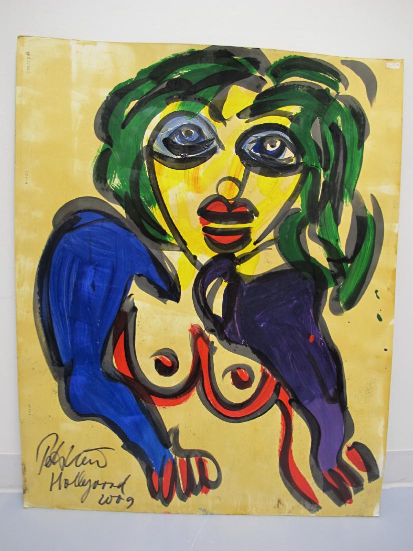 Peter Robert KEIL (1942) German painting dated 2009: Peter Robert KEIL (1942) German painting dated 2009. 40 1/4 in H x 32 in W. Shipping in USA or International please contact for quote both UPS stores: 1) : James Lawrence UPS Store 4356 - 954-463-0444