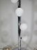 1970' pair of chrome metal & glass table lamps - 3