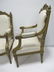 Antique pair of French Louis XVI style gilt armchairs - 10