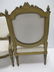 Antique pair of French Louis XVI style gilt armchairs - 11