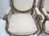 Antique pair of French Louis XVI style gilt armchairs - 3