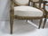 Antique pair of French Louis XVI style gilt armchairs - 4