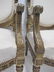 Antique pair of French Louis XVI style gilt armchairs - 5