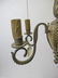 Antique French bronze & alabaster chandelier - 4