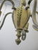 Antique French bronze & alabaster chandelier - 6