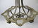 Antique French bronze & glass chandelier - 3