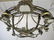 Antique French bronze & glass chandelier - 5