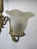 Antique French bronze & glass chandelier - 4