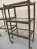 Vintage pair of bronze & glass side tables - 5
