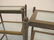 Vintage pair of bronze & glass side tables - 7