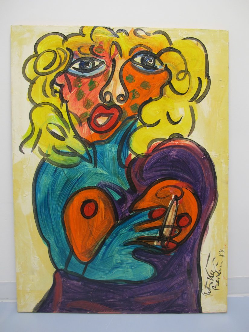 Peter Robert KEIL (1942) painting, dated 1984: Peter Robert KEIL (1942) painting, dated 1984 and titled: Marilun Monroe. 48 1/4 in H x 36 in W. Shipping in USA or International please contact for quote both UPS stores: 1) : James Lawrence UPS Stor