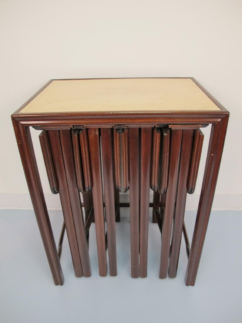 Vintage French set of 5 side tables in 1: Vintage French set of 5 side tables in 1. 26 in H x 21 1/4 in W x 15 3/4 in D. Shipping in USA or International please contact for quote both UPS stores: 1) : David Reiser UPS store 1937 - 954-454-113