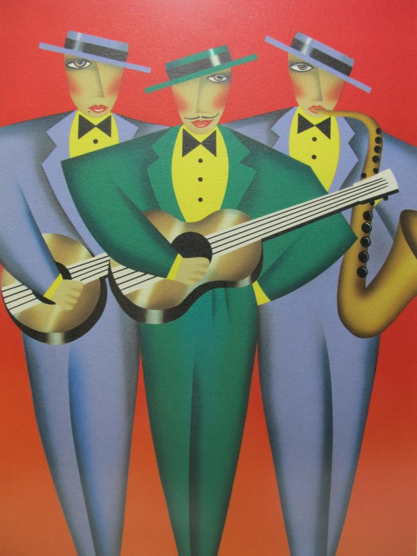 Robin MORRIS (1953) litograph, "Tres Amigos" (1 of 6)