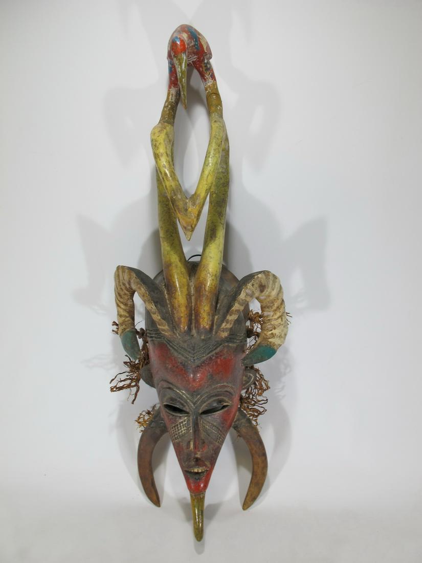Vintage African hand painted mask (1 of 6)