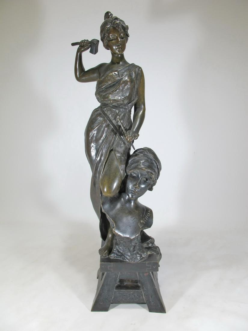 Emmanuel VILLANIS (1858-1914), The Sculptor, bronze (1 of 13)