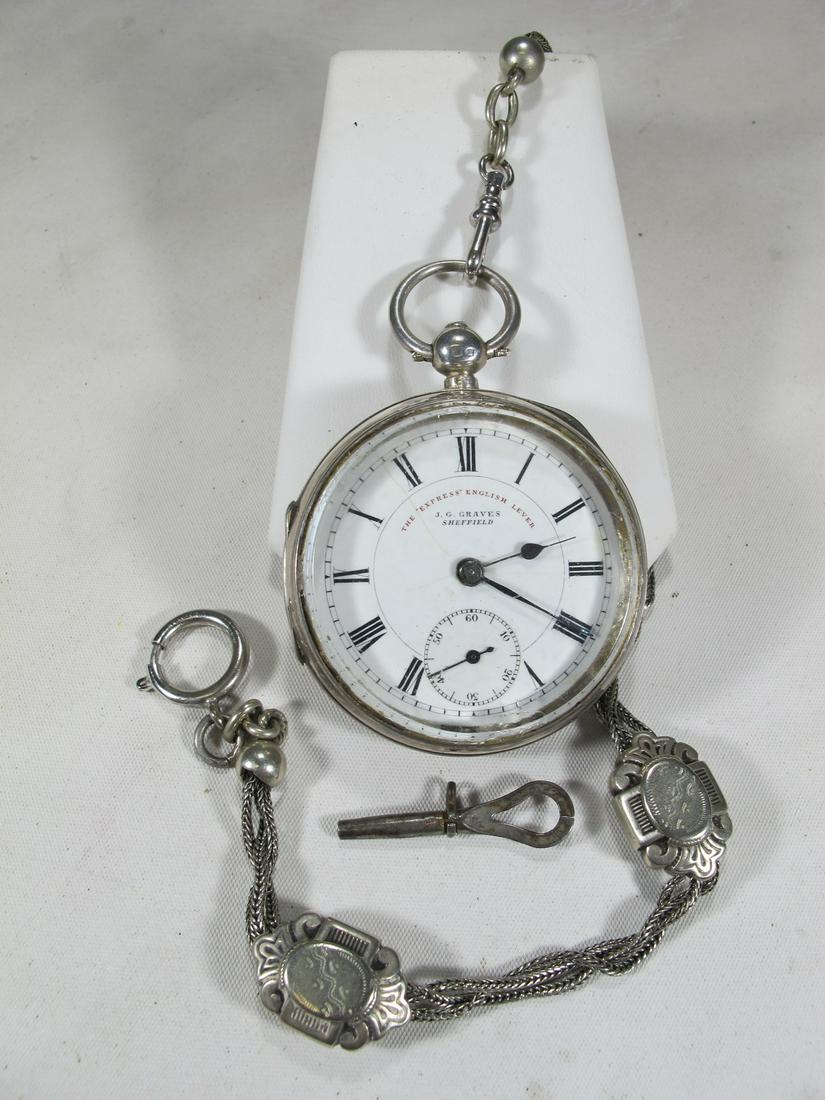 J. G. Graves, Sheffield silver pocket watch (1 of 9)