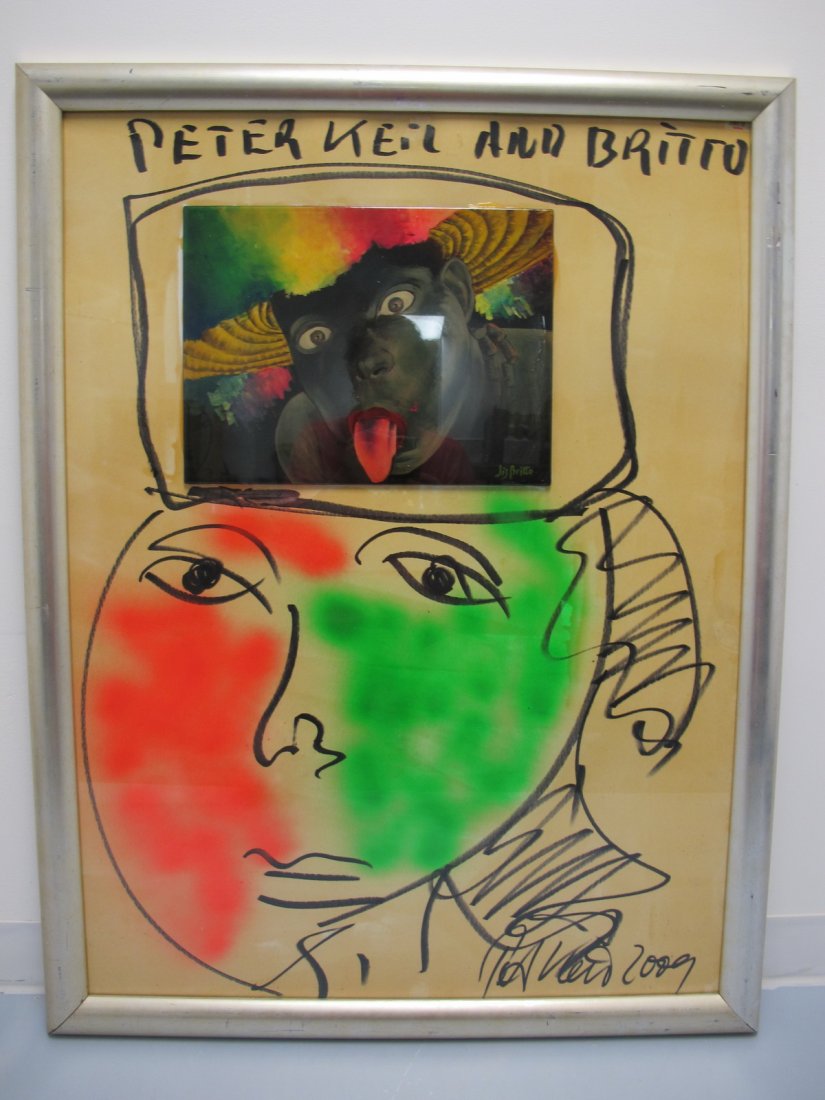 Peter Robert KEIL (1942) German painting dated 2009: Peter Robert KEIL (1942) German painting dated 2009. 43 1/2 in H x 33 1/2 in W frame included. Shipping in USA or International please contact for quote both UPS stores: 1) : David Reiser UPS store 19