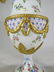 Antique French Sevres pair of gilt bronze & porcelain - 4